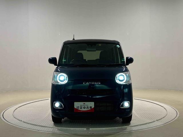 ムーヴキャンバスセオリーＧターボ　４ＷＤＬＥＤオートライト・フォグランプ　電動パーキングブレーキ　プッシュボタンスタート　セキュリティアラーム　バックカメラ　両側パワースライドドアウエルカムオープン機能　オート電動格納式ドアミラー（広島県）の中古車