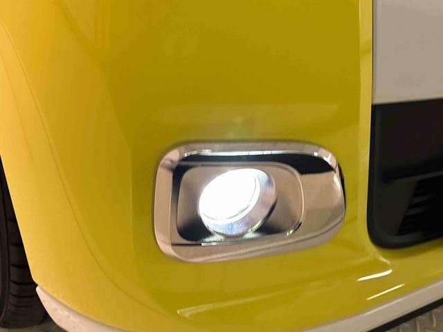 ムーヴキャンバスストライプスＧ　バックカメラ　電動パーキングブレーキＬＥＤオートライト・フォグランプ　電動パーキングブレーキ　プッシュボタンスタート　セキュリティアラーム　バックカメラ　両側パワースライドドアウエルカムオープン機能　オート電動格納式ドアミラー（広島県）の中古車