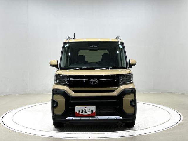 タントファンクロスターボ純正ナビ装着用アップグレードパック　両側電動スライドドア　運転席・助手席シートヒーター　運転席シートリフター　チルトステアリング　電動パーキングブレーキブレーキ　本革巻ステアリングホイール　キーフリー（広島県）の中古車