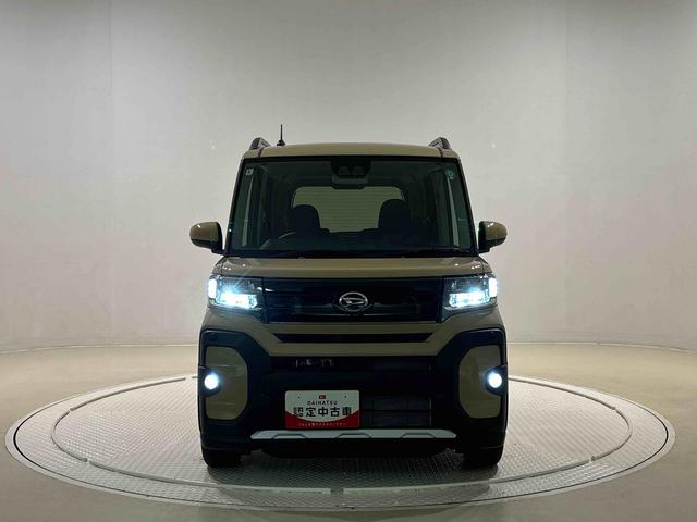 タントファンクロスターボ純正ナビ装着用アップグレードパック　両側電動スライドドア　運転席・助手席シートヒーター　運転席シートリフター　チルトステアリング　電動パーキングブレーキブレーキ　本革巻ステアリングホイール　キーフリー（広島県）の中古車