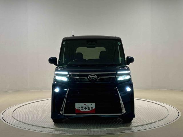 タントカスタムＲＳＬＥＤオートライト　パワースライドドアウェルカムオープン機能　電動パーキングブレーキ　運転席助手席シートヒーター　アルミホイール　キーフリーシステム　　オート電動格納式ドアミラー（広島県）の中古車