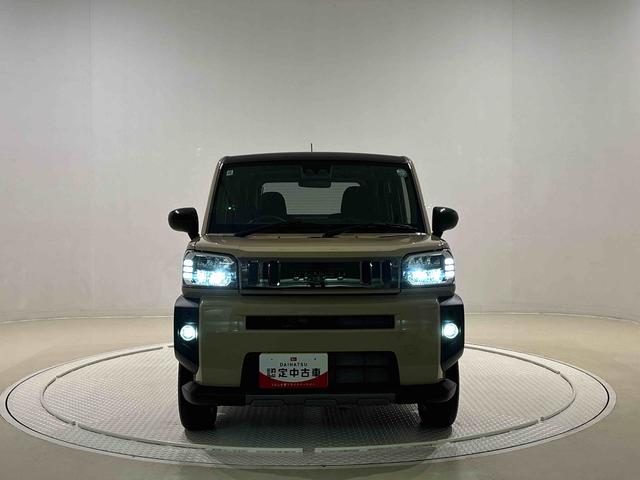 タフトＧ　ダーククロムベンチャー　運転席・助手席シートヒーター純正ナビ装着用アップグレードパック　本革巻ステアリングホイール　オートライト　運転席シートリフター　チルトステアリング　スカイフィールトップ　ＬＥＤヘッドランプ　ＬＥＤフォグランプ　キーフリーシステム（広島県）の中古車