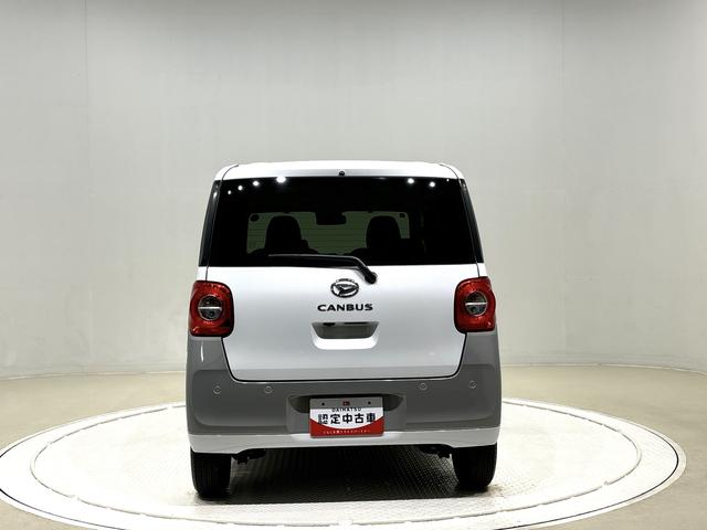 ムーヴキャンバスストライプスＧターボ　両側電動スライドドア　キーフリー全車速追従機能付ＡＣＣ　純正ナビ装着用アップグレードパック　運転席・助手席シートヒーター　運転席シートリフター　チルトステアリング　電動パーキングブレーキブレーキ　オートブレーキホールド機能（広島県）の中古車