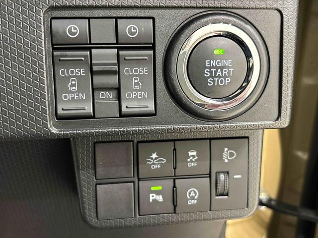 タントファンクロスターボ　バックカメラ　電動パーキングブレーキＬＥＤオートライト　パワースライドドアウェルカムオープン機能　電動パーキングブレーキ　運転席助手席シートヒーター　アルミホイール　キーフリーシステム　　オート電動格納式ドアミラー（広島県）の中古車