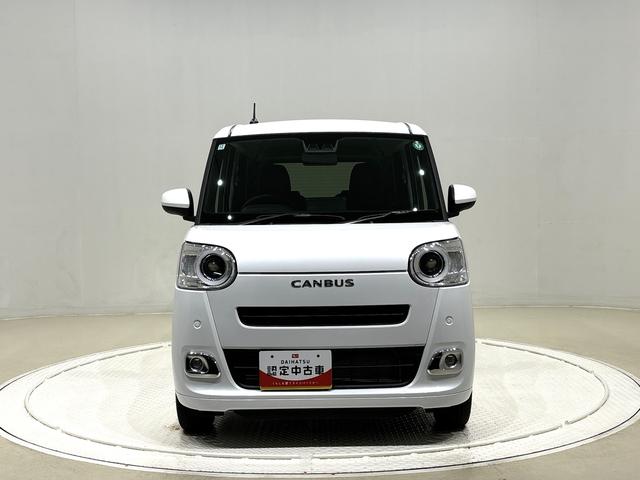 ムーヴキャンバスセオリーＧターボ　４ＷＤＬＥＤヘッドランプ・フォグランプ　電動パーキングブレーキ　プッシュボタンスタート　セキュリティアラーム　バックカメラ　両側パワースライドドアウエルカムオープン機能　オート電動格納式ドアミラー（広島県）の中古車