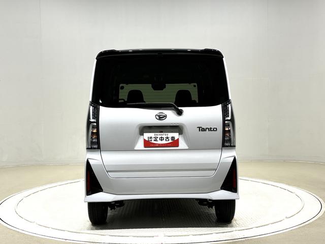 タントカスタムＸ　ツートン　パノラマカメラＬＥＤオートライト　パワースライドドアウェルカムオープン機能　運転席ロングスライドシ−ト　助手席ロングスライド　助手席イージークローザー　１５インチアルミホイール　キーフリーシステム　パノラマカメラ（広島県）の中古車