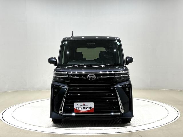 タントカスタムＲＳ　９インチディスプレイオーディオＬＥＤオートライト　パワースライドドアウェルカムオープン機能　電動パーキングブレーキ　運転席助手席シートヒーター　アルミホイール　キーフリーシステム　　オート電動格納式ドアミラー（広島県）の中古車