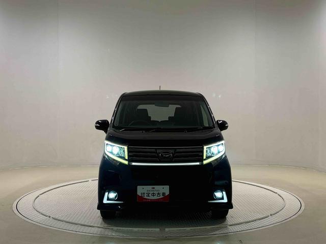 ムーヴカスタム　Ｘ　ハイパーＳＡ　社外カーナビ　バックカメラ付きＬＥＤヘッドランプ・フォグランプ　１４インチアルミホイール　オートライト　プッシュボタンスタート　セキュリティアラーム　オート電動格納式ドアミラー　トツプシェイドガラス（広島県）の中古車
