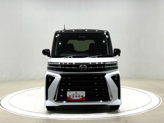 タントカスタムＲＳＬＥＤオートライト　パワースライドドアウェルカムオープン機能　電動パーキングブレーキ　運転席助手席シートヒーター　アルミホイール　キーフリーシステム　　オート電動格納式ドアミラー（広島県）の中古車