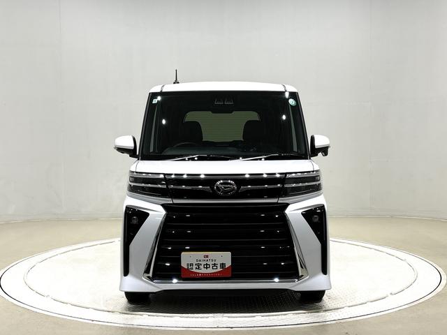 タントカスタムＸ　パノラマモニター　電動パーキングブレーキＬＥＤオートライト　パワースライドドアウェルカムオープン機能　電動パーキングブレーキ　運転席助手席シートヒーター　アルミホイール　キーフリーシステム　　オート電動格納式ドアミラー（広島県）の中古車