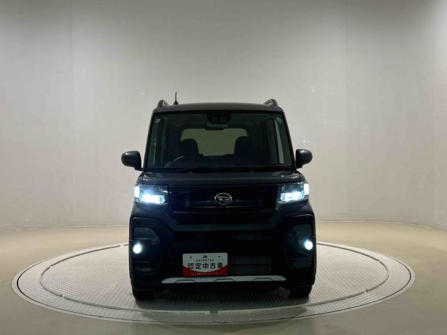 タントファンクロス　バックカメラ　電動パーキングブレーキＬＥＤオートライト　パワースライドドアウェルカムオープン機能　電動格納式ドアミラー　助手席ロングスライド　助手席イージークローザー　　セキュリティアラーム　キーフリーシステム（広島県）の中古車