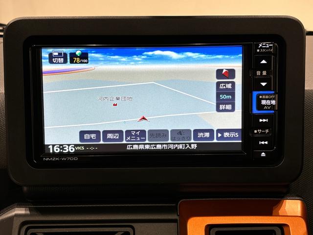 タフトＧ　メッキパック　ナビゲーション　バックカメラ　ＥＴＣスカイフィールトップ　ＬＥＤオートライト　フロントフォグランプ　運転席／助手席シートヒーター　プッシュボタンスタート　キーフリーシステム　電動パーキングブレーキ　バックカメラ　アルミホイール（広島県）の中古車