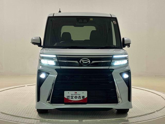 タントカスタムＲＳ　ディスプレイオーディオ　パノラマカメラＬＥＤオートライト　パワースライドドアウェルカムオープン機能　電動パーキングブレーキ　運転席助手席シートヒーター　アルミホイール　キーフリーシステム　　オート電動格納式ドアミラー（広島県）の中古車