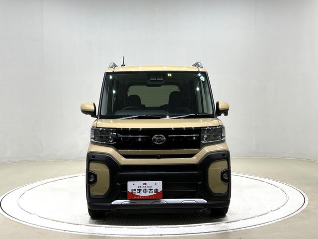 タントファンクロスターボ　９インチディスプレーオーディオ付パノラマカメラ　ＳＲＳサイドエアバッグ　前席シートヒーター　両側電動スライドドア　プッシュボタンスタート　オートライト　オートハイビーム　オートホールドブレーキ機能付き電動パーキングブレーキ（広島県）の中古車