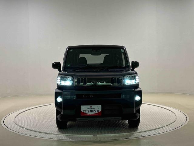 タフトＧターボ　ダーククロムベンチャー　電動パーキングブレーキスカイフィールトップ　ダークメッキパック　シルバーアンダーガーニッシュ　インテリアアクセント　ＬＥＤオートハイビーム＆フォグランプ　電動パーキングブレーキ　バックカメラ　アルミホイール（広島県）の中古車