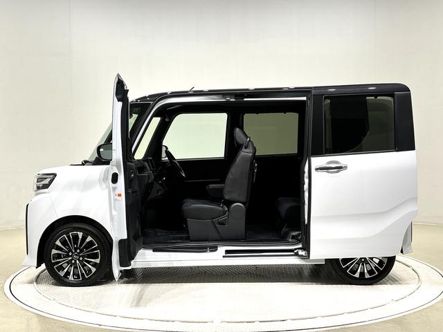 タントカスタムＲＳパワースライドドアウェルカムオープン機能　運転席ロングスライドシ−ト　助手席ロングスライド　助手席イージークローザー　１５インチアルミホイール　運転席、助手席シートヒーター　バックカメラ（広島県）の中古車
