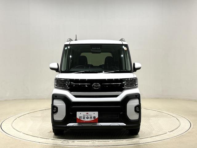 タントファンクロスターボ 電動パーキングブレーキLEDオートライト パワースライドドアウェルカムオープン機能 電動パーキングブレーキ 運転席助手席シートヒーター アルミホイール キーフリーシステム  オート電動格納式ドアミラー(広島県)の中古車