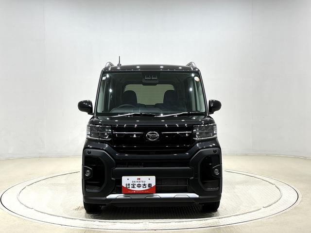 タントファンクロスターボ　前席シートヒーター　バックカメラ付電動パーキングブレーキ　後席両側パワースライドドア　運転席・助手席シートヒーター　ＬＥＤヘッドライト・フォグランプ　オートエアコン　オートライト　１５インチアルミホイール　キーフリーシステム（広島県）の中古車