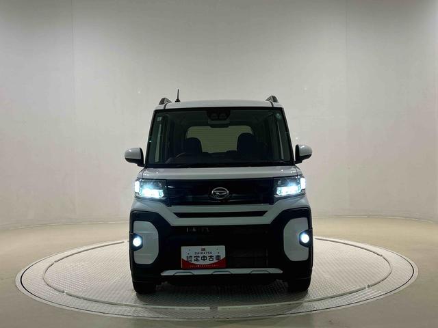 タントファンクロスターボ　バックカメラ　電動パーキングブレーキＬＥＤオートライト　パワースライドドアウェルカムオープン機能　電動格納式ドアミラー　助手席ロングスライド　助手席イージークローザー　　セキュリティアラーム　キーフリーシステム（広島県）の中古車