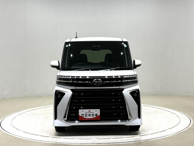 タントカスタムＲＳＬＥＤオートライト　パワースライドドアウェルカムオープン機能　電動パーキングブレーキ　運転席助手席シートヒーター　アルミホイール　キーフリーシステム　　オート電動格納式ドアミラー（広島県）の中古車