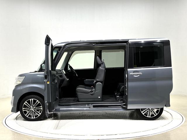 タントカスタムＲＳ　トップエディションＳＡ　両側パワースライドドア純正ナビ装着用アップグレードパック　８インチ純正ナビゲーション　ＥＴＣ　社外ドライブレコーダー　トップシェイドガラス　格納式リヤドアサンシェード　運転席シートリフター　チルトステアリング（広島県）の中古車