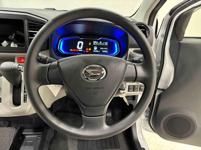 ミライースＸ　ＳＡIIIＬＥＤヘッドランプ　セキュリティアラーム　コーナーセンサー　１４インチフルホイールキャップ　キーレスエントリー　電動格納式ドアミラー　ショツピングフック　マニュアルエアコン（広島県）の中古車