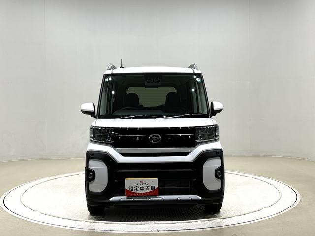 タントファンクロスターボ　バックカメラＬＥＤオートライト　パワースライドドアウェルカムオープン機能　電動パーキングブレーキ　運転席助手席シートヒーター　アルミホイール　キーフリーシステム　　オート電動格納式ドアミラー　バックカメラ（広島県）の中古車