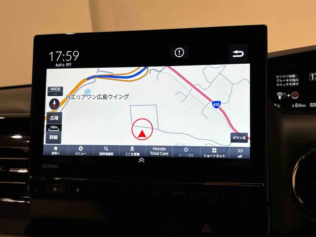 Ｎ−ＢＯＸカスタムＬターボ　　　純正ナビ　　　バックモニター　　ＥＴＣプッシュボタンスタート　　オートライト　両側パワースライドドアキーフリー　　ＬＥＤヘッドライト　　フォグランプアルミホイール　電ぢパーキング（広島県）の中古車