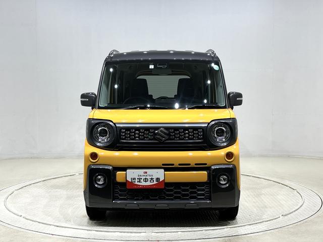 スペーシアギアハイブリッドＸＺ　　ナビ・バックカメラ・ＥＴＣ付き契約後点検あり／メーカー保証（保証継承付）／延長保証追加／両側電動スライドドア／オートエアコン／シートヒーター／オートライト／キーフリー／ＬＥＤヘッドライト／エンジンプッシュボタン（広島県）の中古車