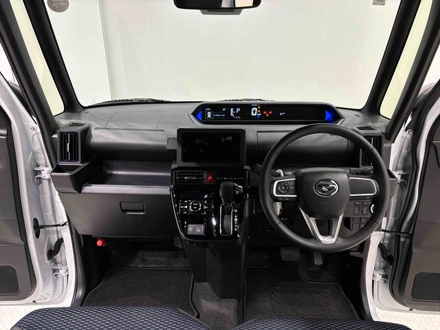 タントカスタムＲＳ　ターボ　運転席・助手席シートヒーター純正ナビ装着用アップグレードパック　電動パーキングブレーキブレーキ　オートブレーキホールド機能　両側電動スライドドア　ＬＥＤヘッドランプ　運転席シートリフター　チルトステアリング　キーフリーシステム（広島県）の中古車