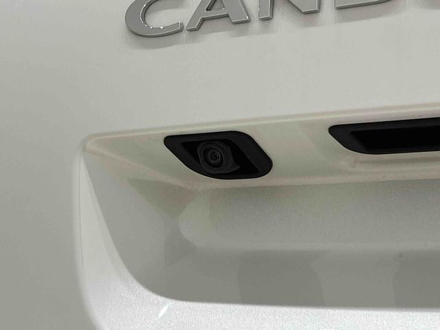 ムーヴキャンバスストライプスＧ　バックモニター対応カメラ　シートヒーターＬＥＤオートライト・フォグランプ　電動パーキングブレーキ　プッシュボタンスタート　セキュリティアラーム　　両側パワースライドドアウエルカムオープン機能　オート格納式電動ドアミラー　ホットカップホルダー（広島県）の中古車