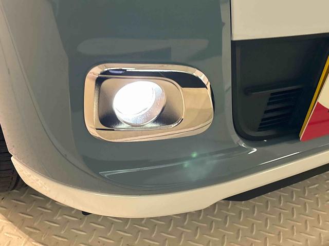ムーヴキャンバスストライプスＧ　バックモニター対応カメラ　シートヒーターＬＥＤオートライト・フォグランプ　電動パーキングブレーキ　プッシュボタンスタート　セキュリティアラーム　　両側パワースライドドアウエルカムオープン機能　オート格納式電動ドアミラー　ホットカップホルダー（広島県）の中古車