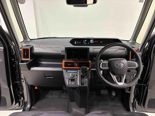 タントファンクロスターボ　バックカメラ　電動パーキングブレーキＬＥＤオートライト　パワースライドドアウェルカムオープン機能　電動パーキングブレーキ　運転席助手席シートヒーター　アルミホイール　キーフリーシステム　　オート電動格納式ドアミラー（広島県）の中古車