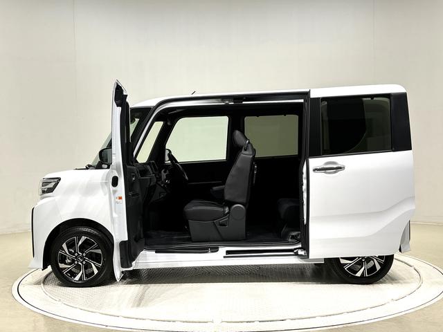 タントカスタムＸ　パノラマモニターＬＥＤオートライト　パワースライドドアウェルカムオープン機能　電動パーキングブレーキ　運転席助手席シートヒーター　アルミホイール　キーフリーシステム　　オート電動格納式ドアミラー（広島県）の中古車