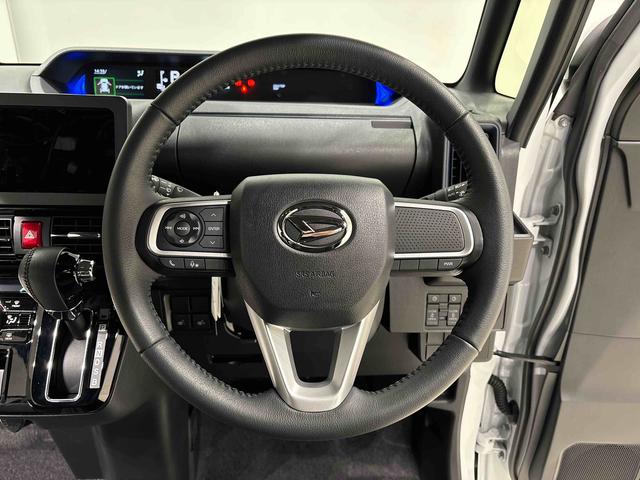 タントカスタムＲＳＬＥＤオートライト　パワースライドドアウェルカムオープン機能　電動パーキングブレーキ　運転席助手席シートヒーター　アルミホイール　キーフリーシステム　　オート電動格納式ドアミラー（広島県）の中古車
