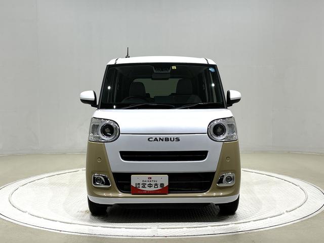 ムーヴキャンバスストライプスＧ　電動パーキングブレーキＬＥＤオートライト・フォグランプ　電動パーキングブレーキ　プッシュボタンスタート　セキュリティアラーム　バックカメラ　両側パワースライドドアウエルカムオープン機能　オート電動格納式ドアミラー（広島県）の中古車