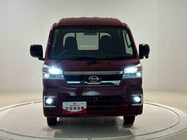 ハイゼットトラックジャンボエクストラＬＥＤヘッドランプ　ＬＥＤフォグランプ　トップシェイドガラス　大型荷台作業灯　デュアルエアバック　パワーウインドウ　キーレスエントリー　パワードアロック　バックソナー　ＶＳＣ＆ＴＲＣ（広島県）の中古車