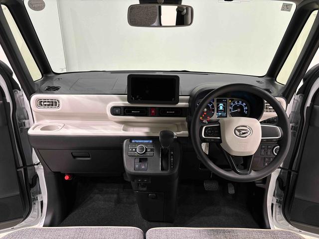 ムーヴキャンバスストライプスＧ　バックカメラ　電動パーキングブレーキＬＥＤオートライト・フォグランプ　電動パーキングブレーキ　プッシュボタンスタート　セキュリティアラーム　バックカメラ　両側パワースライドドアウエルカムオープン機能　オート電動格納式ドアミラー（広島県）の中古車