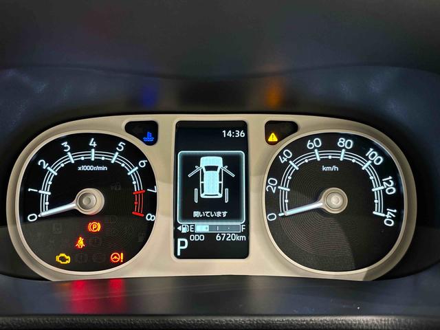 ムーヴキャンバスストライプスＧ　バックカメラ　電動パーキングブレーキＬＥＤオートライト・フォグランプ　電動パーキングブレーキ　プッシュボタンスタート　セキュリティアラーム　バックカメラ　両側パワースライドドアウエルカムオープン機能　オート電動格納式ドアミラー（広島県）の中古車