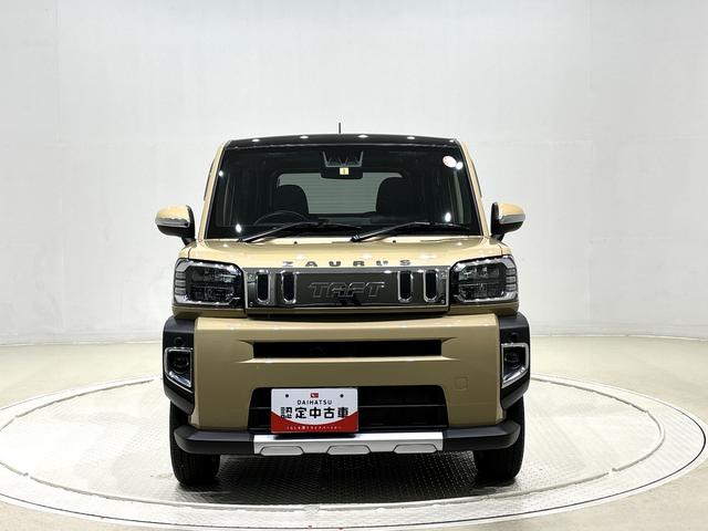 タフトＧターボ　クロムベンチャー　ザウルス仕様　前席シートヒータースカイフィールトップ　電動パーキングブレーキ　オートブレーキホールド機能　電動格納ドアミラー　ＬＥＤヘッドランプ＆フォグランプ　運転席・助手席シートヒーター　キーフリーシステム　純正アルミホイール（広島県）の中古車