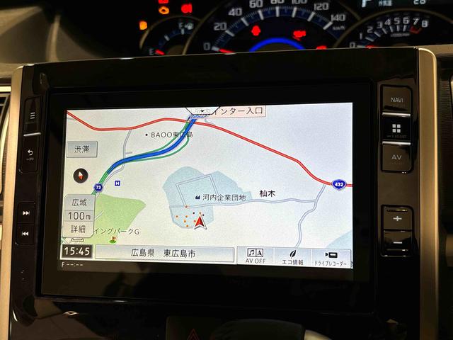 タントカスタムＲＳ　トップエディションＳＡIII　ナビ　ドラレコＬＥＤオートライト　オートライト　オート電動格納式ドアミラー　オートエアコン　アルミホイール　キーフリーシステム（広島県）の中古車