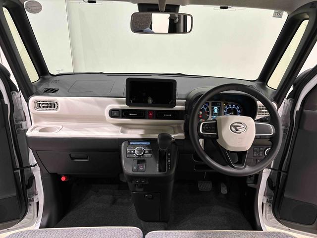 ムーヴキャンバスストライプスＧ　バックカメラ対応　電動パーキングブレーキＬＥＤオートライト・フォグランプ　電動パーキングブレーキ　プッシュボタンスタート　セキュリティアラーム　バックカメラ　両側パワースライドドアウエルカムオープン機能　オート電動格納式ドアミラー（広島県）の中古車