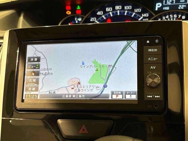 タントカスタムＸＬＥＤオートライト　パワースライドドア機能　オート電動格納式ドアミラー　　アルミホイール　キーフリーシステム　純正ナビ　バックカメラ　ＥＴＣ車載器（広島県）の中古車