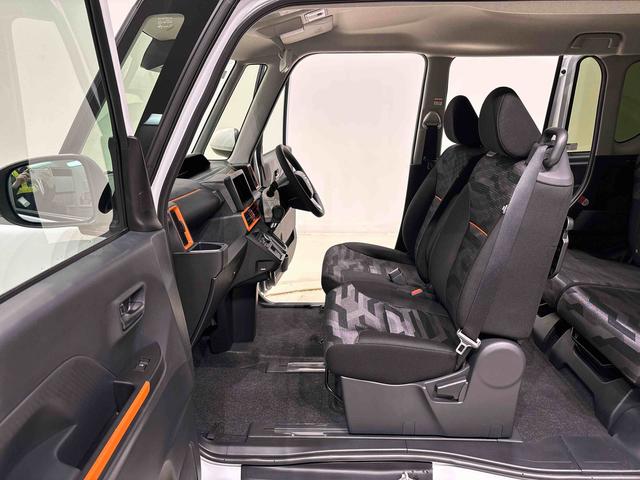 タントファンクロスターボ　運転席・助手席シートヒーター　キーフリー純正ナビ装着用アップグレードパック　電動パーキングブレーキ　オートブレーキホールド機能　両側電動スライドドア　本革巻ステアリングホイール　運転席シートリフター　チルトステアリング　オートライト（広島県）の中古車