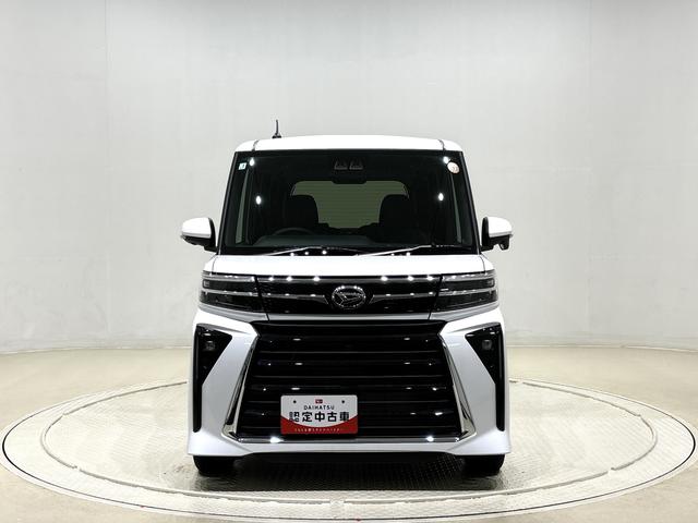 タントカスタムＲＳ　両側パワースライドドア　ターボ付きパノラマモニター対応純正ナビ装着用アップグレードパック　運転席・助手席シートヒーター　本革巻ステアリングホイール　電動パーキングブレーキブレーキ　オートブレーキホールド機能　オートライト（広島県）の中古車