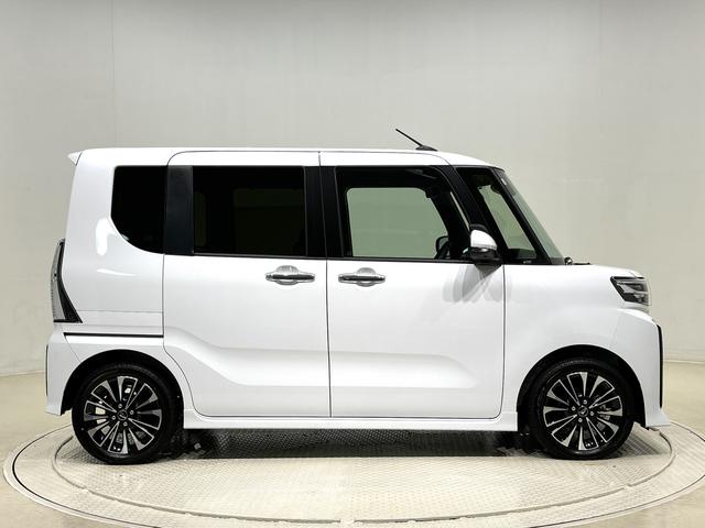 タントカスタムＲＳ　両側パワースライドドア　ターボ付きパノラマモニター対応純正ナビ装着用アップグレードパック　運転席・助手席シートヒーター　本革巻ステアリングホイール　電動パーキングブレーキブレーキ　オートブレーキホールド機能　オートライト（広島県）の中古車
