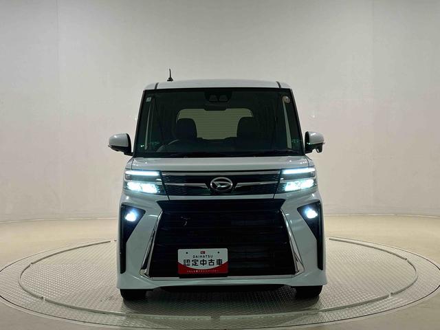 タントカスタムＲＳ　両側パワースライドドア　ターボ付きパノラマモニター対応純正ナビ装着用アップグレードパック　運転席・助手席シートヒーター　本革巻ステアリングホイール　電動パーキングブレーキブレーキ　オートブレーキホールド機能　オートライト（広島県）の中古車