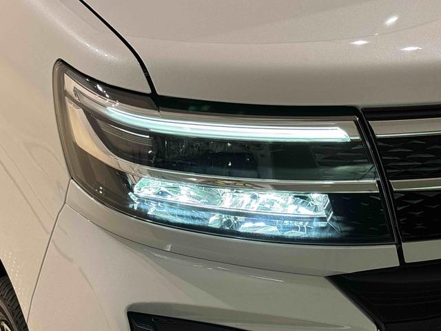 タントカスタムＲＳ　両側パワースライドドア　ターボ付きパノラマモニター対応純正ナビ装着用アップグレードパック　運転席・助手席シートヒーター　本革巻ステアリングホイール　電動パーキングブレーキブレーキ　オートブレーキホールド機能　オートライト（広島県）の中古車
