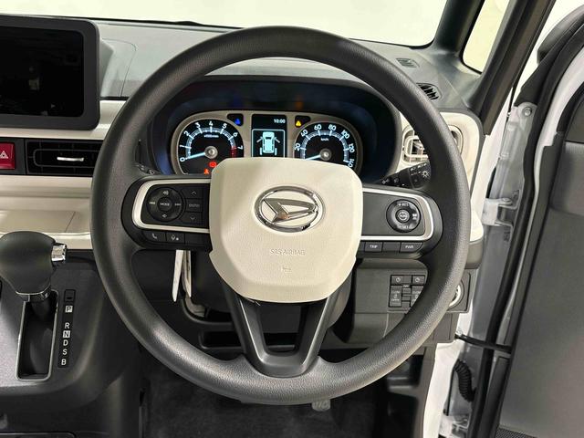 ムーヴキャンバスストライプスＧターボ　運転席・助手席シートヒーター純正ナビ装着用アップグレードパック　全車速追従機能付ＡＣＣ　両側電動スライドドア　運転席シートリフター　チルトステアリング　電動パーキングブレーキブレーキ　オートブレーキホールド機能（広島県）の中古車