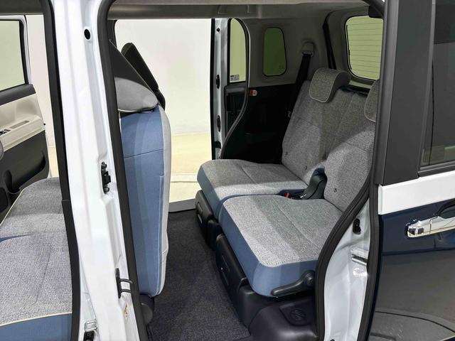 ムーヴキャンバスストライプスＧターボ　運転席・助手席シートヒーター純正ナビ装着用アップグレードパック　全車速追従機能付ＡＣＣ　両側電動スライドドア　運転席シートリフター　チルトステアリング　電動パーキングブレーキブレーキ　オートブレーキホールド機能（広島県）の中古車